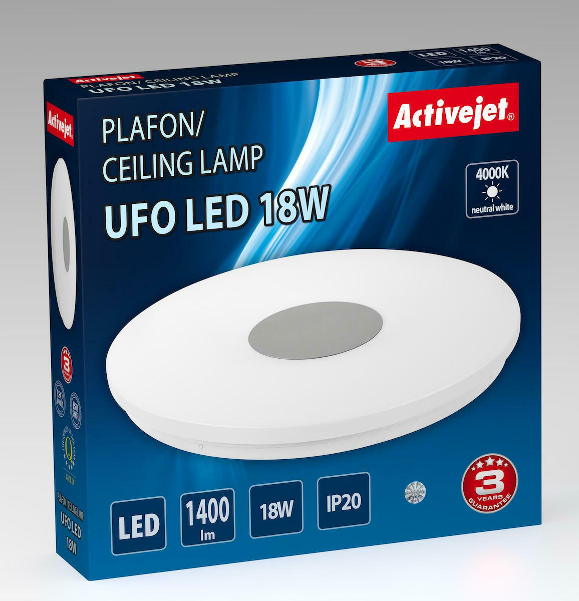 20220714165848_c12bf55d Active Jet AJE-UFO 18W Πλαφονιέρα 33.5εκ. LED με Τηλεχειριστήριο - Image 2