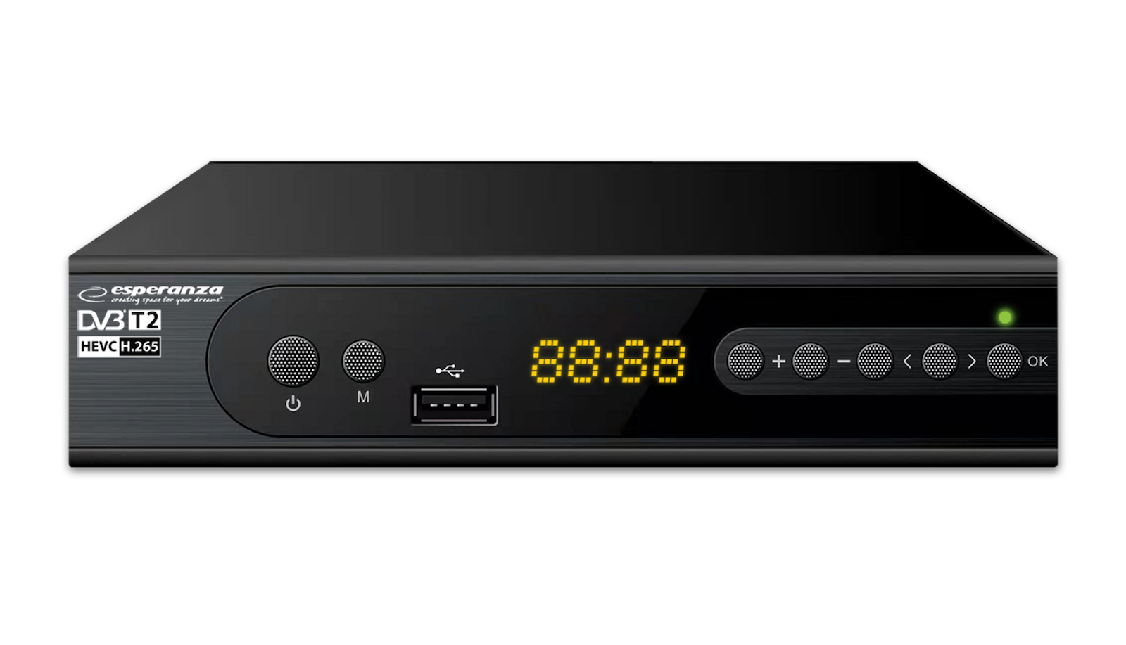 Esperanza EV106P EV105 Ψηφιακός Δέκτης Mpeg-4 Full HD (1080p) Σύνδεσεις SCART / HDMI / USB