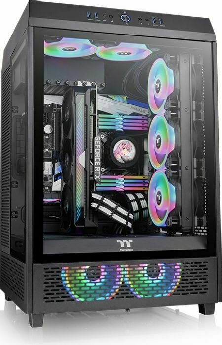 Thermaltake The Tower 500 Gaming Midi Tower Κουτί Υπολογιστή με Πλαϊνό Παράθυρο Μαύρο