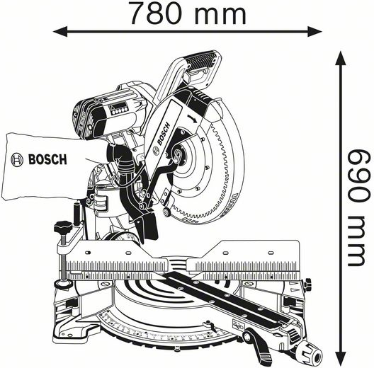 20220804114320_7c6b2ed5 Bosch GCM 12 GDL Professional Φαλτσοπρίονο Ρεύματος 2000W Συρόμενο - Image 3