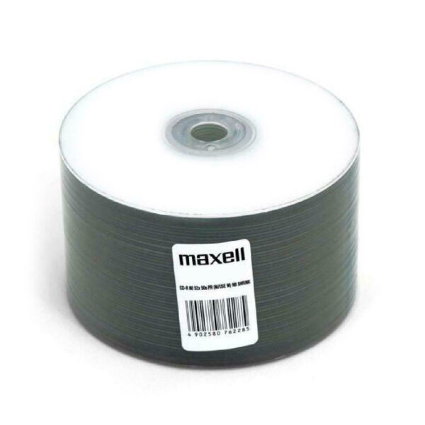 Maxell Εγγράψιμα CD-R 52x Printable 700MB Cake Box 50τμχ