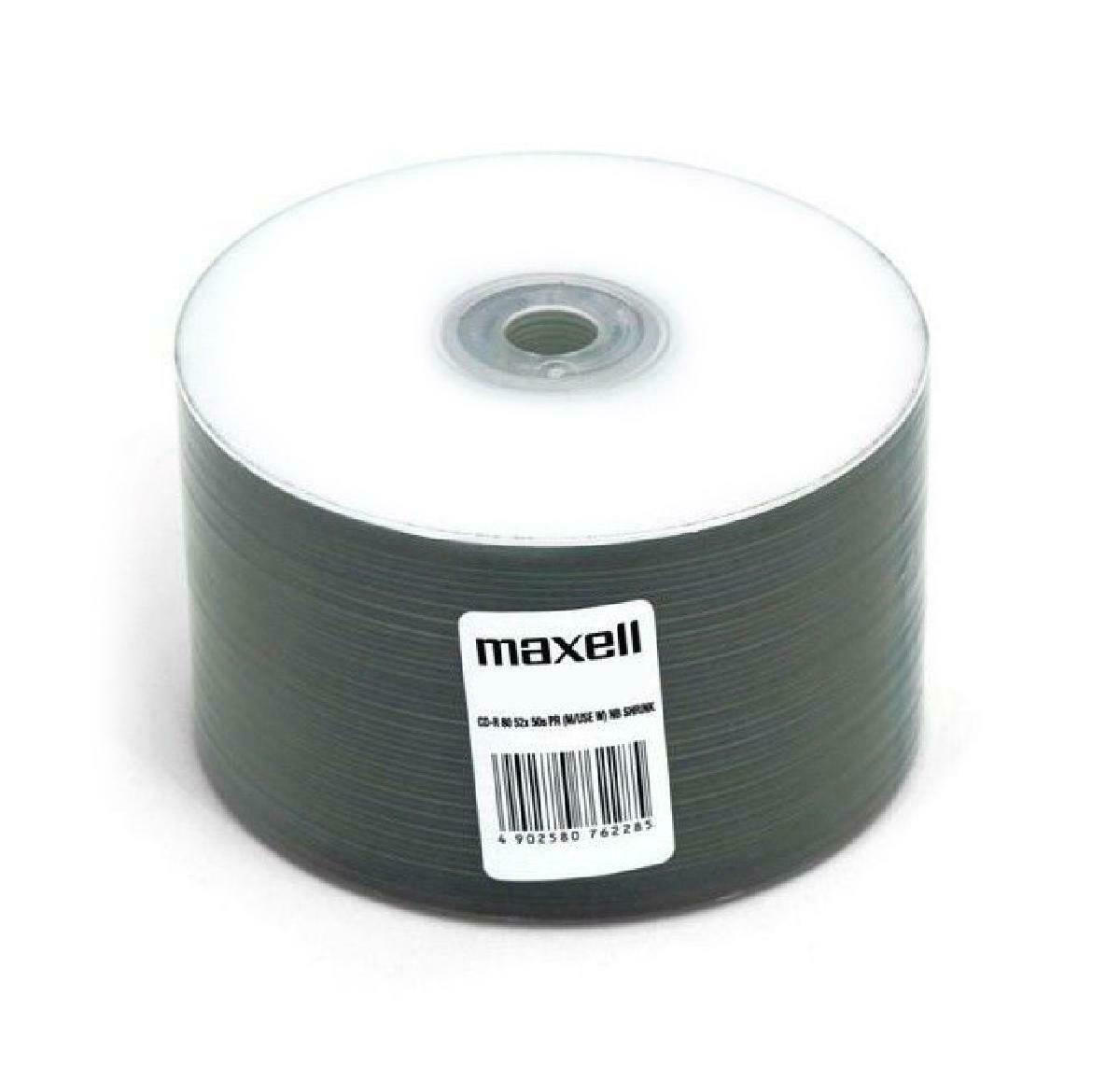 20220818162210_maxell_cd_r_printable_700mb_50tmch_624043 Maxell Εγγράψιμα CD-R 52x Printable 700MB Cake Box 50τμχ - Image 1