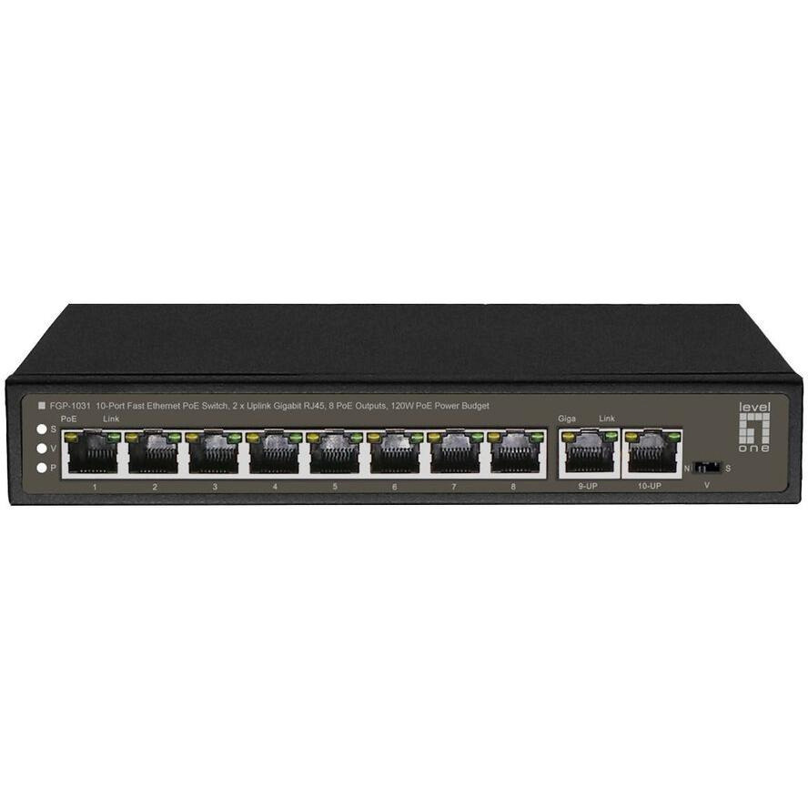 20220920142802_level_one_fgp_1031_unmanaged_l2_poe_switch_me_8_thyres_gigabit_1gbps_ethernet Level One FGP-1031 Unmanaged L2 PoE+ - Image 1