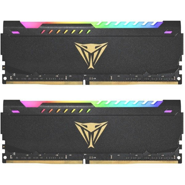 Patriot Viper Steel RGB DDR4 32GB RAM με 2x16GB Modules και Ταχύτητα 3600 για Desktop PVSR432G360C8K