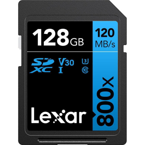 Lexar High-performance 800x SDXC Class 10 U3 V30