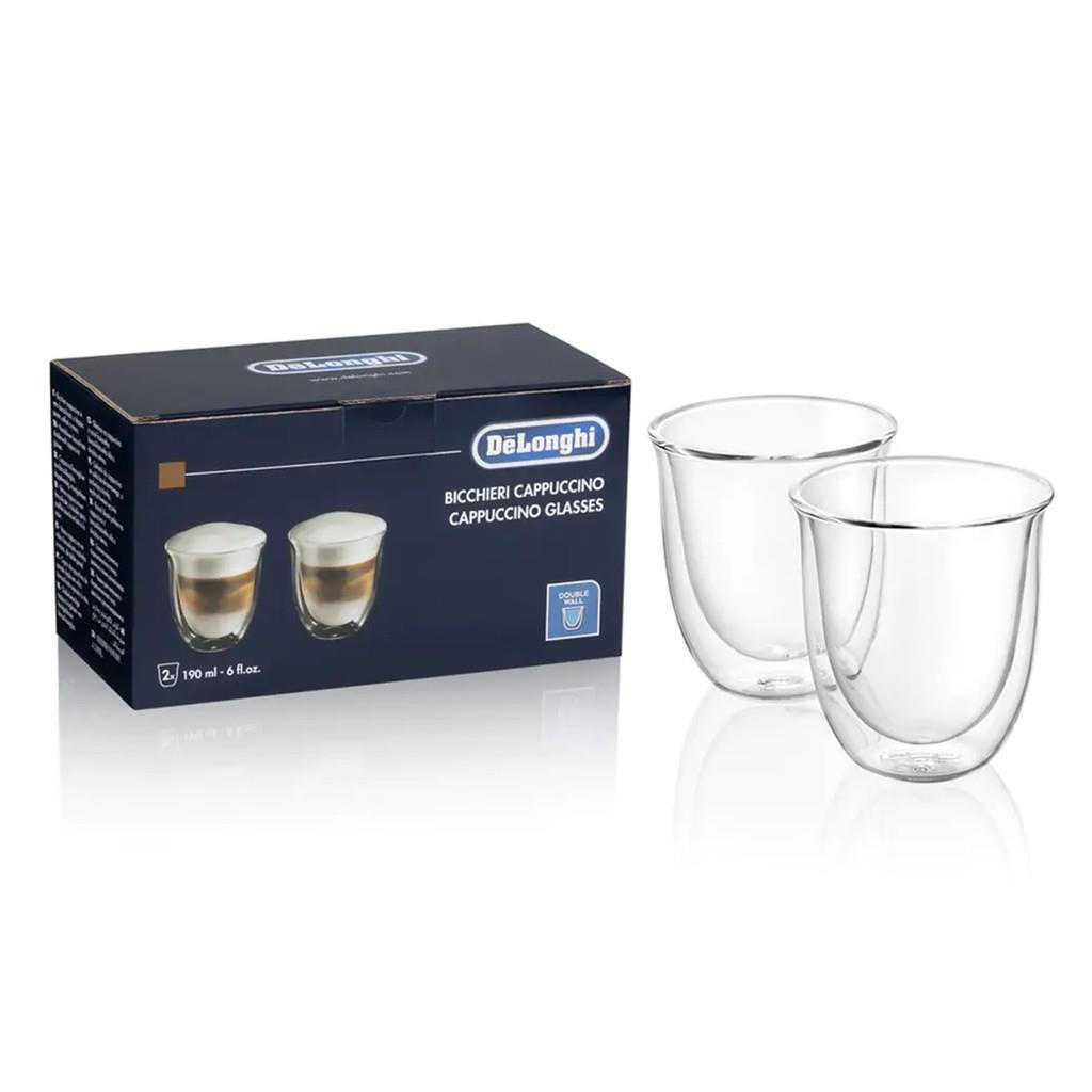 20221031142845_54dff172 De'Longhi Cappuccino Set Σετ Ποτήρια Καφέ/Freddo από Γυαλί 190ml 2τμχ - Image 3
