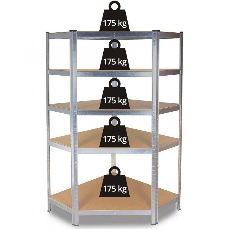 20221209143101_cf694943 Topeshop Regał Magazynowy Narożny Metalowy Γωνιακή Ραφιέρα Dexion με 5 Ράφια - Image 2