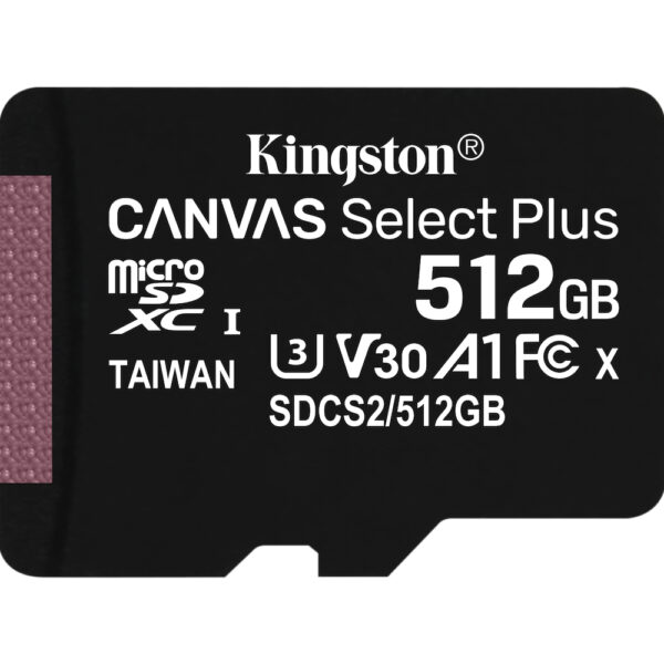 Kingston Canvas Select Plus microSDXC Class 10 U3 V30 A1 UHS-I