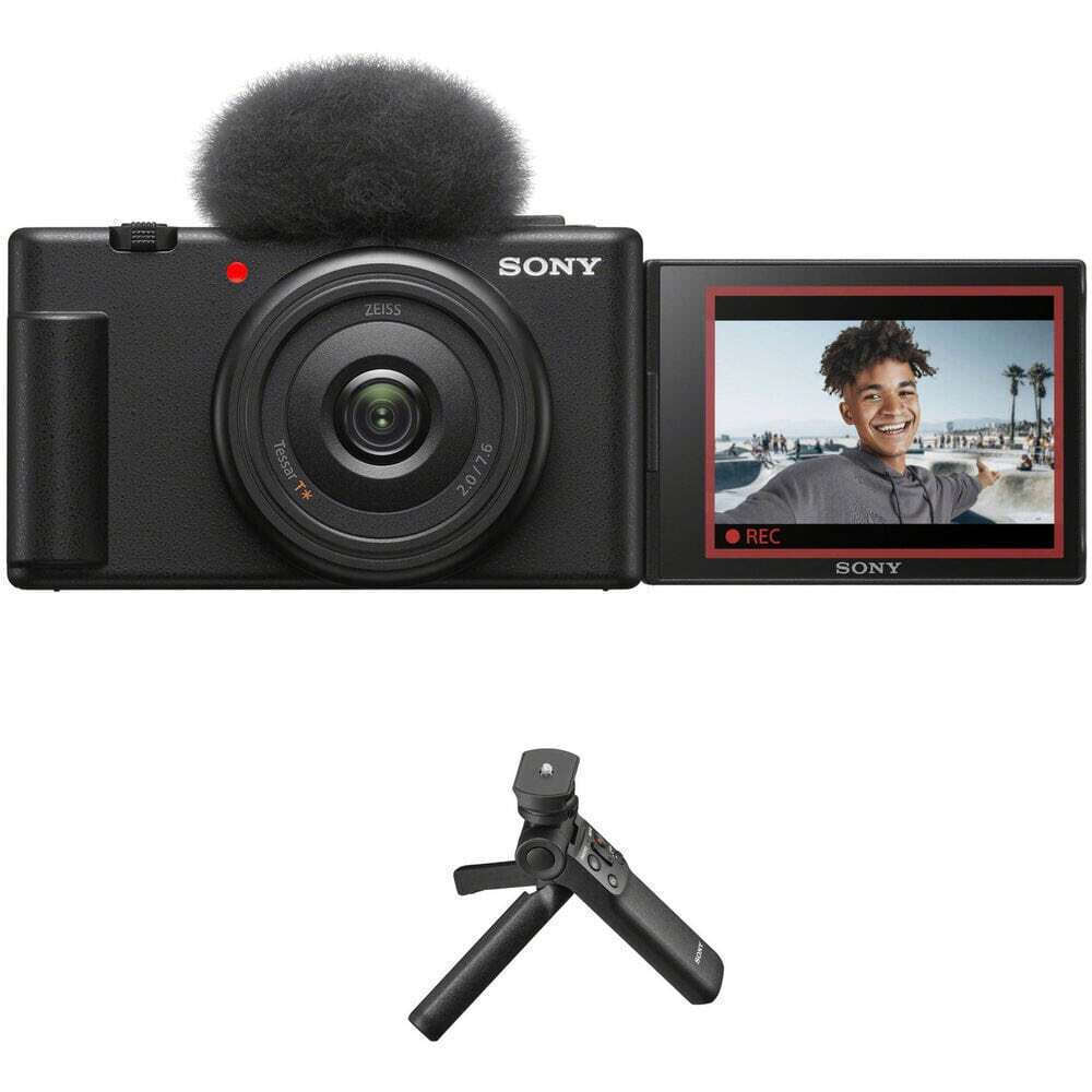 Sony ZV-1F 20.1MP 4K UHD Οπτικό Ζουμ 4x Μαύρη - Image 1