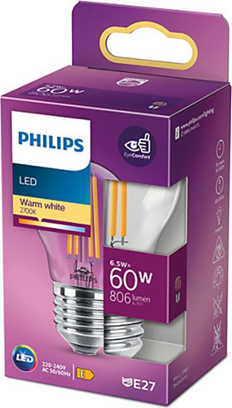 20230103165418_c533f1da Philips Λάμπα LED 6.5W για Ντουί E27 Θερμό Λευκό - Image 3