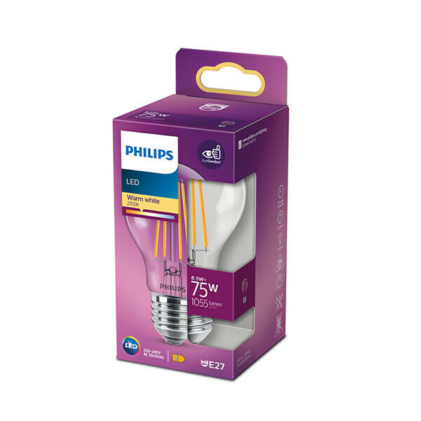 20230103170029_88654f49 Philips Λάμπα LED 8.5W για Ντουί E27 Θερμό Λευκό - Image 4
