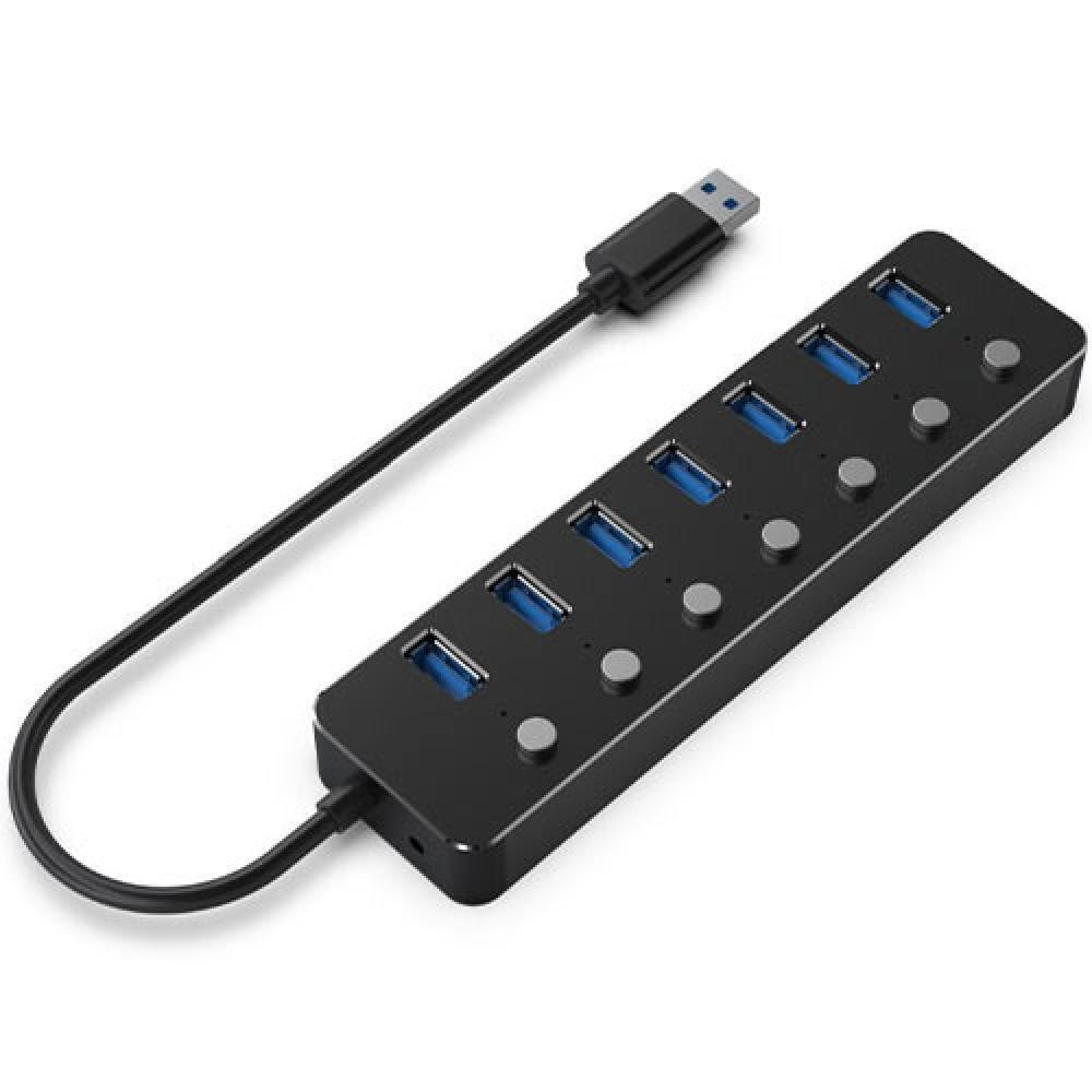 Gembird USB 3.1 Hub 7 Θυρών με σύνδεση USB-A & Θύρα Φόρτισης