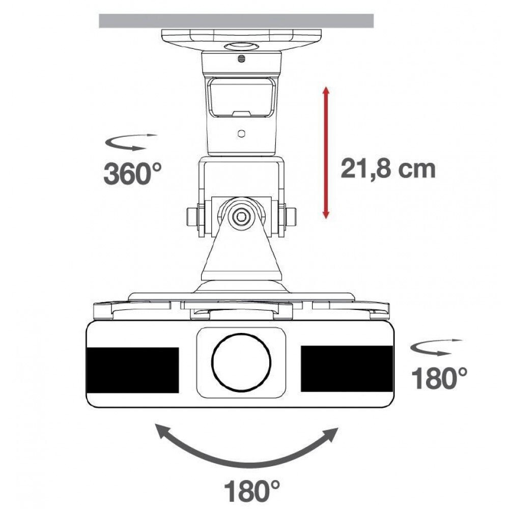 20230123143633_0afbd64a Techly Βάση Projector Οροφής ICA-PM-100 με Μέγιστο Φορτίο 10kg Λευκή - Image 6