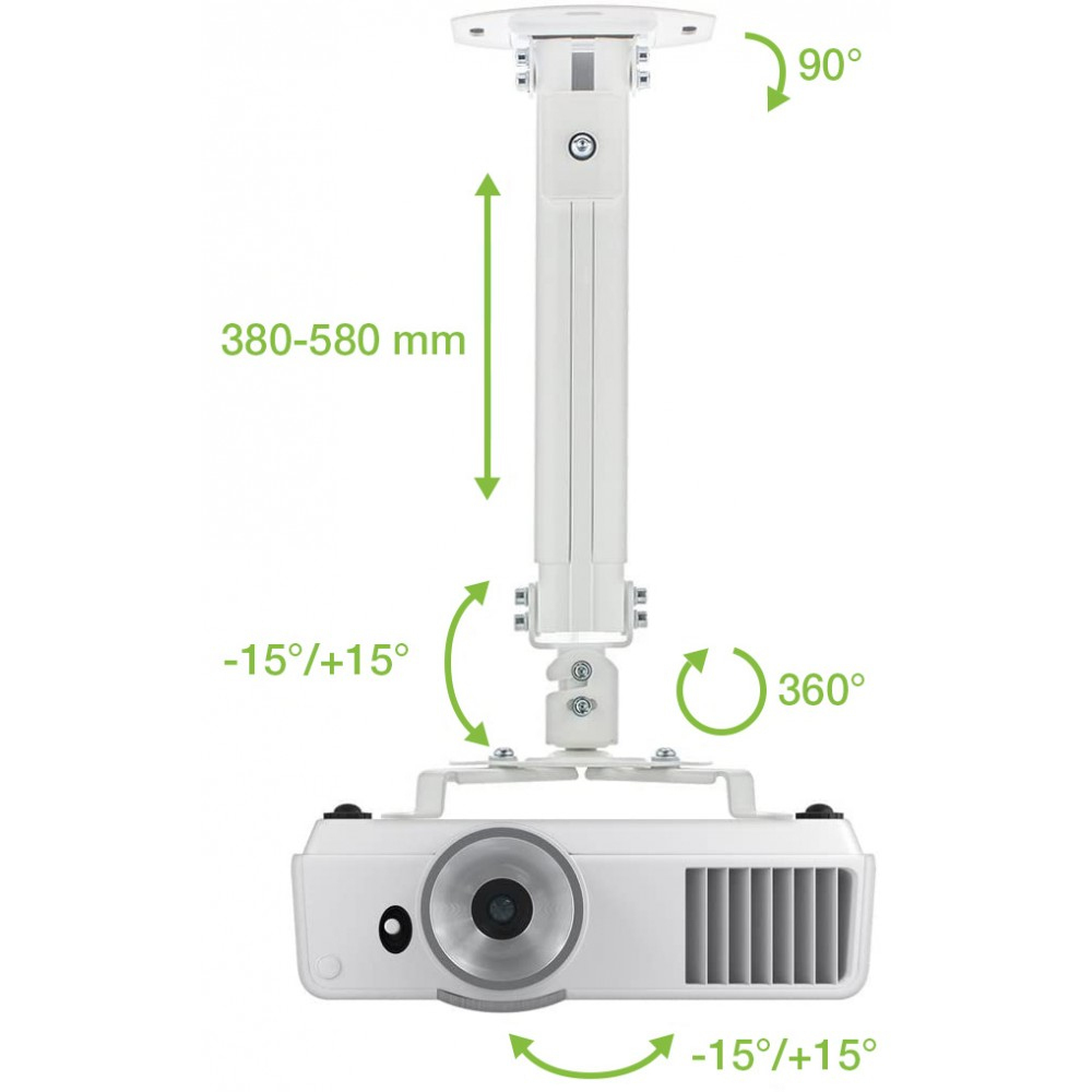 20230123143633_f60a92d4 Techly Βάση Projector Οροφής ICA-PM-18S με Μέγιστο Φορτίο 13.5kg Ασημί - Image 6