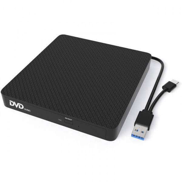 iBox Εξωτερικός Οδηγός Εγγραφής/Ανάγνωσης DVD/CD για Desktop / Laptop Μαύρο