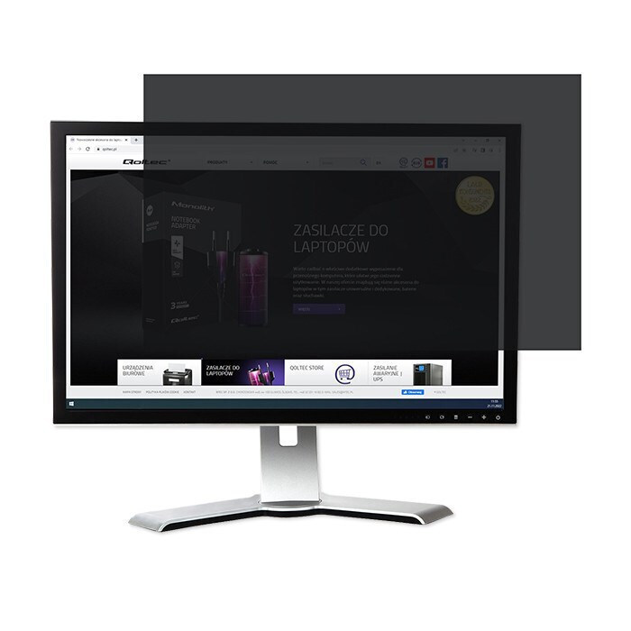 20230130100052_7dc1091a Qoltec 51055 Φίλτρο Προστασίας Απορρήτου για Οθόνες 21.5" (16:9) - Image 2