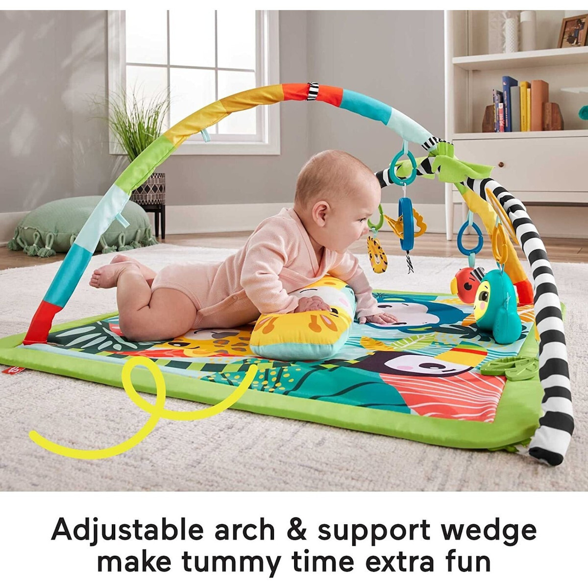 20230203153837_ad428ba2 Fisher Price Γυμναστήριο Δραστηριοτήτων Rainforest με Μουσική για Νεογέννητα - Image 5