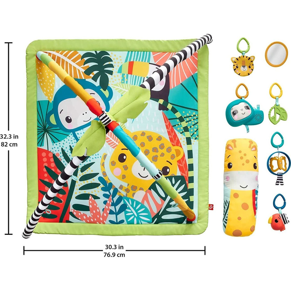 20230203153837_f102b574 Fisher Price Γυμναστήριο Δραστηριοτήτων Rainforest με Μουσική για Νεογέννητα - Image 9
