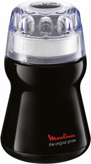 Moulinex Ηλεκτρικός Μύλος Καφέ 180W με Χωρητικότητα 50gr Μαύρος