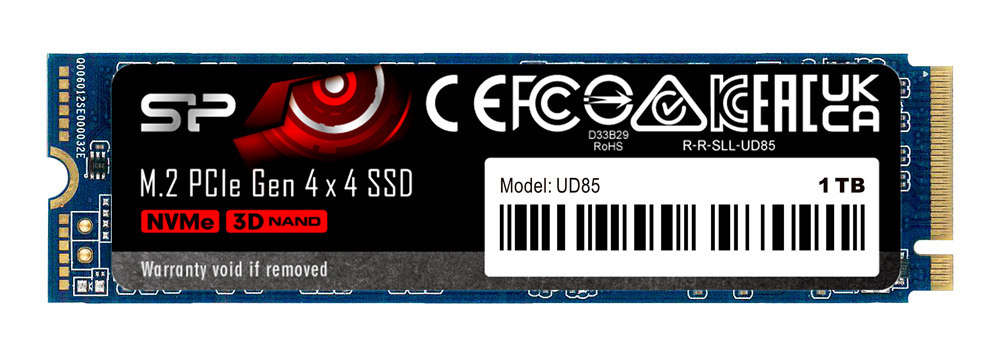 Silicon Power UD85 SSD 1TB M.2 NVMe PCI Express 4.0 SP01KGBP44UD8505