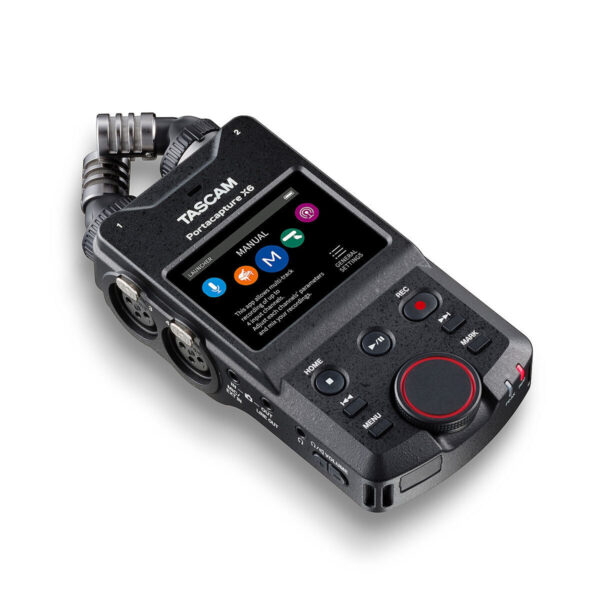 Tascam Portacapture X6 Πολυκάναλος Ψηφιακός Φορητός Εγγραφέας Μπαταρίας/Ρεύματος για Εγγραφή σε Κάρτα Μνήμης με Phantom Power και Τροφοδοσία USB