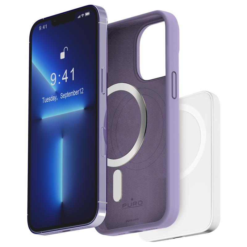 20230330121302_puro_back_cover_silikonis_tech_lavender_iphone_14_pro Puro Back Cover Tech Lavender (iPhone 14 Pro) - Image 1