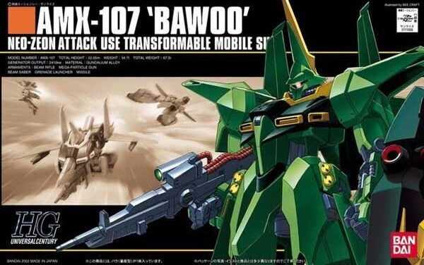 Bandai Spirits HGUC: AMX-107 Bawoo AMX-107 Bawoo Φιγούρα Δράσης σε Κλίμακα 1:144