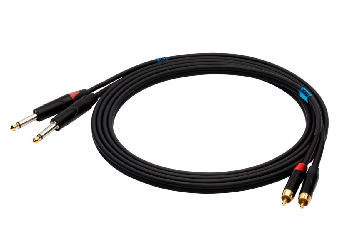 Sound Station Quality (SSQ) SSQ Cable 2x 6.3mm male - 2x RCA male 1m (RCAJM1) - Image 2