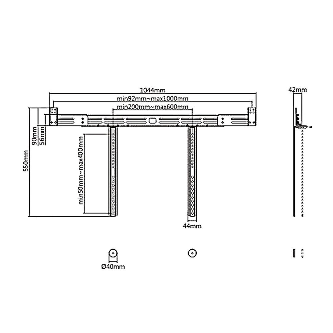 20230412104909_583a6ded Maclean Energy Βάση Ηχείου Τοίχου TV Universal Soundbar (Τεμάχιο) σε Ασημί Χρώμα - Image 7