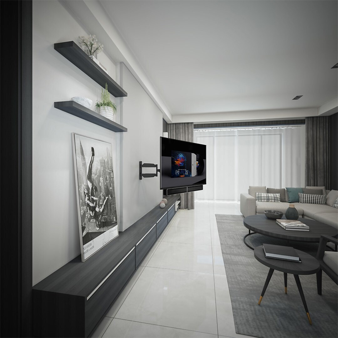 20230412104909_8bd06bae Maclean Energy Βάση Ηχείου Τοίχου TV Universal Soundbar (Τεμάχιο) σε Ασημί Χρώμα - Image 6