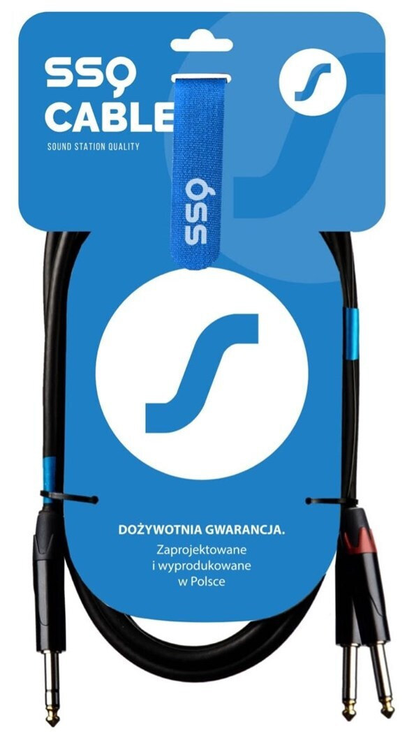 20230413145223_sound_station_quality_ssq_jsjm1_cable_6_3mm_male_2x_6_3mm_male_1m_ss_1452 Sound Station Quality (SSQ) JSJM1 Cable 6.3mm male - 2x 6.3mm male 1m (SS-1452) - Image 1