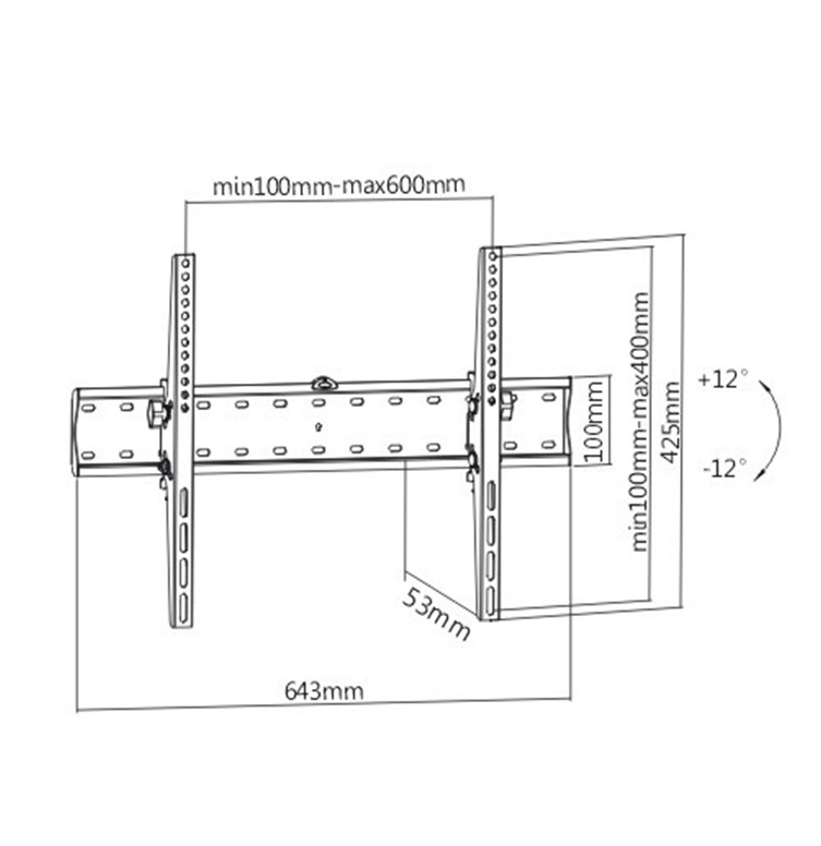 20230428100621_ca8042a9 Gembird WM-70T-02 Βάση Τηλεόρασης έως 70" - Image 3