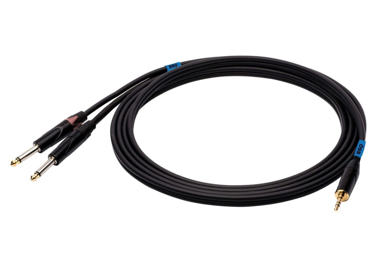Sound Station Quality (SSQ) MIJM1 Cable 2x 6.3mm male - 3.5mm male 1m (SS-1813) - Image 2