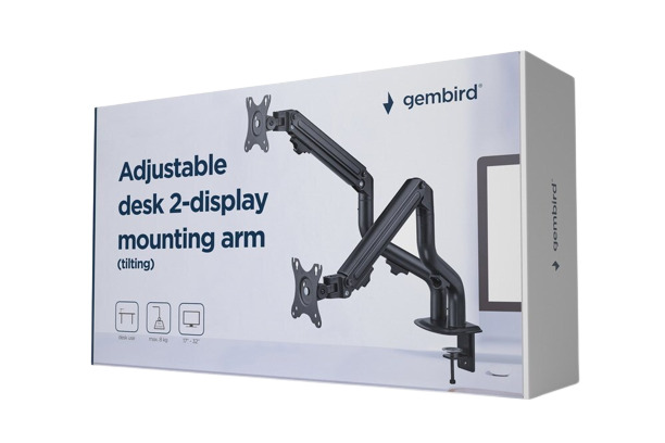 20230502164627_c5f8325c Gembird (MA-DA2-02) Βάση Οθόνης Γραφείου έως 32" - Image 2