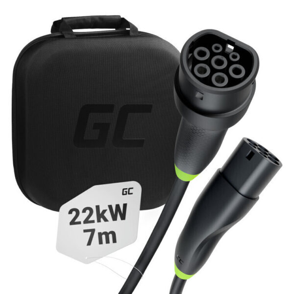 Green Cell Καλώδιο Φόρτισης 7m Type 2 - Type 2 EVKABGC02