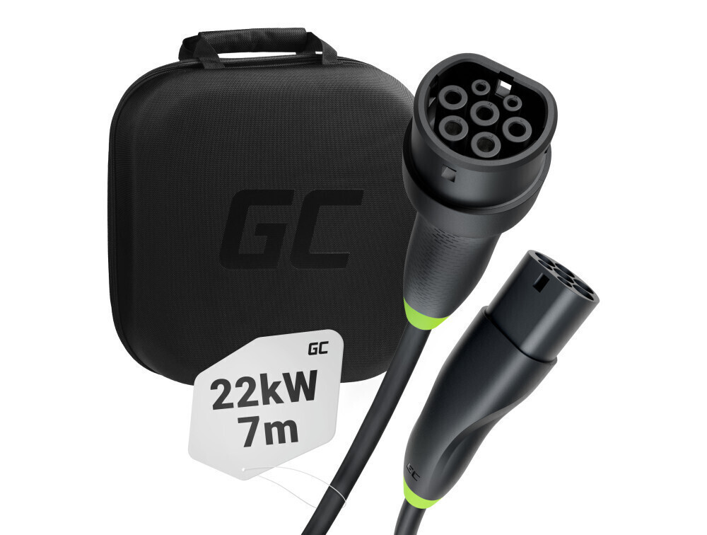Green Cell Καλώδιο Φόρτισης 7m Type 2 - Type 2 EVKABGC02 - Image 1
