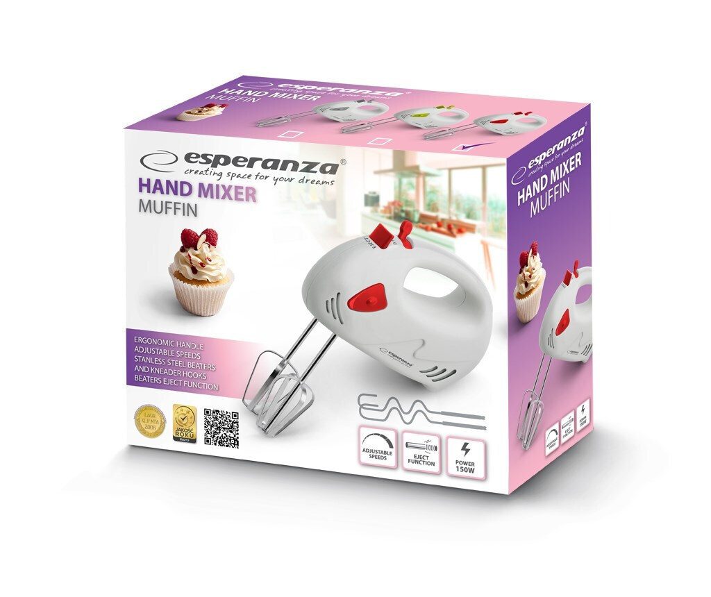 20230519104527_92e41ec1 Esperanza Muffin Μίξερ Χειρός 125W - Image 2