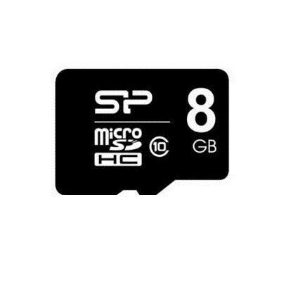 Silicon Power microSDHC 8GB Class 10 High Speed με αντάπτορα
