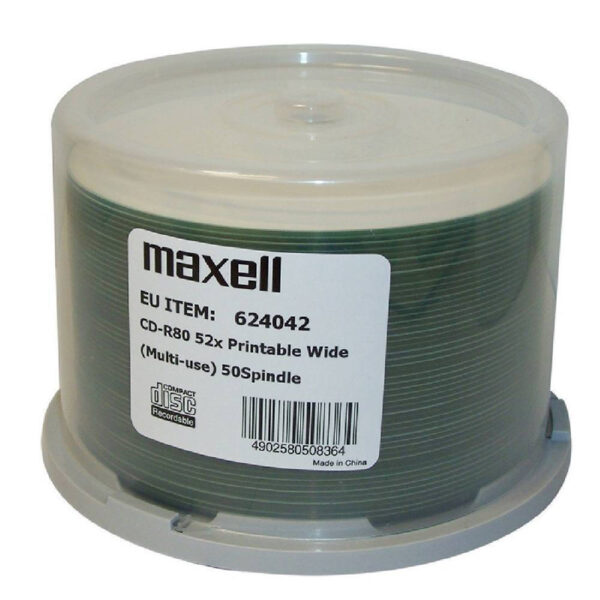 Maxell Εγγράψιμα CD-R 52x 700MB 50τμχ