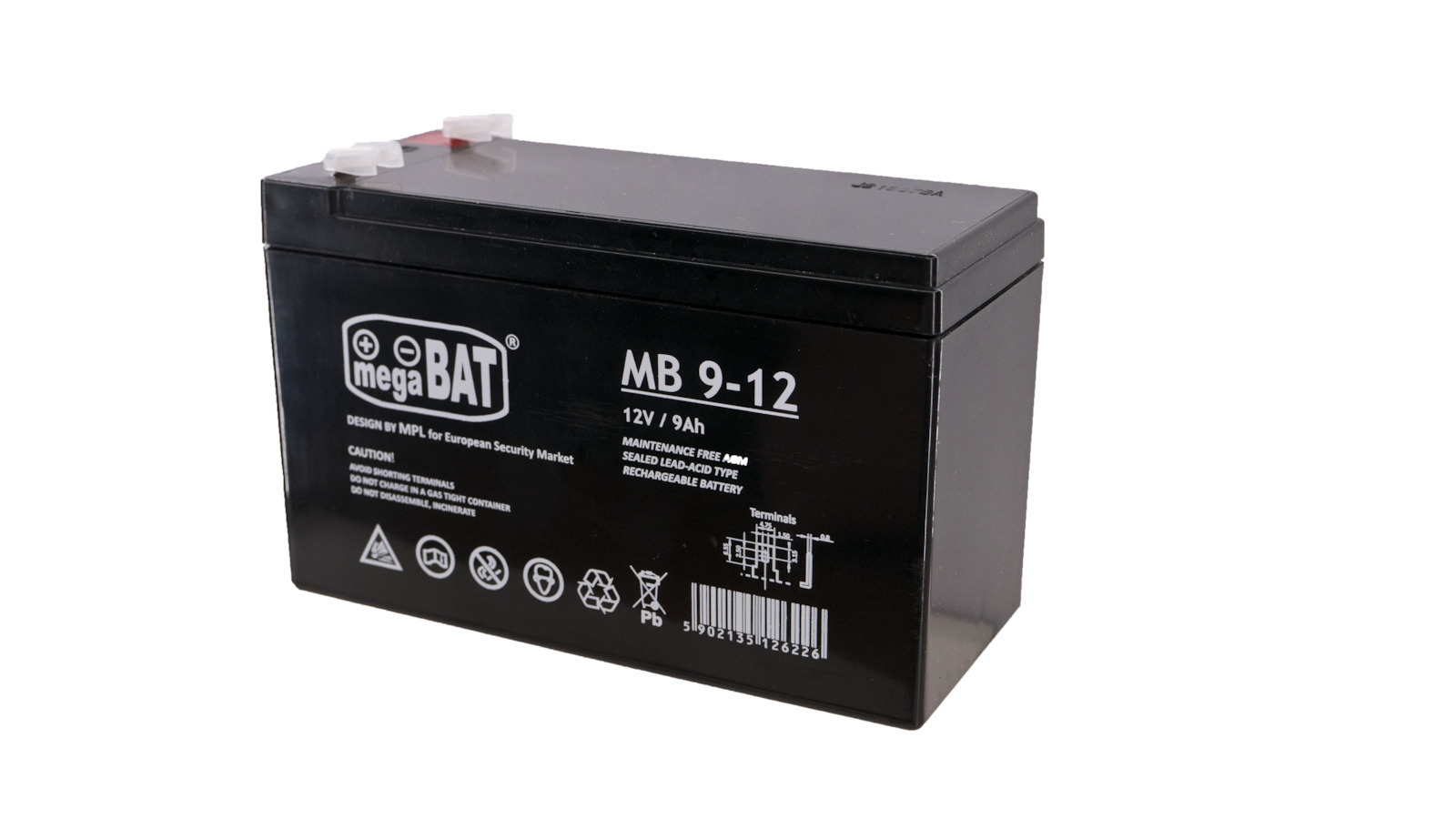 20230531114028_megabat_mpataria_ups_me_choritikotita_9ah_kai_tasi_12v Megabat με Χωρητικότητα 9Ah και Τάση 12V 1τμχ - Image 1