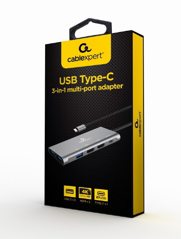 20230620122649_7fd5fc45 Cablexpert USB-C Docking Station με HDMI 4K PD (A-CM-COMBO3-03) - Image 4