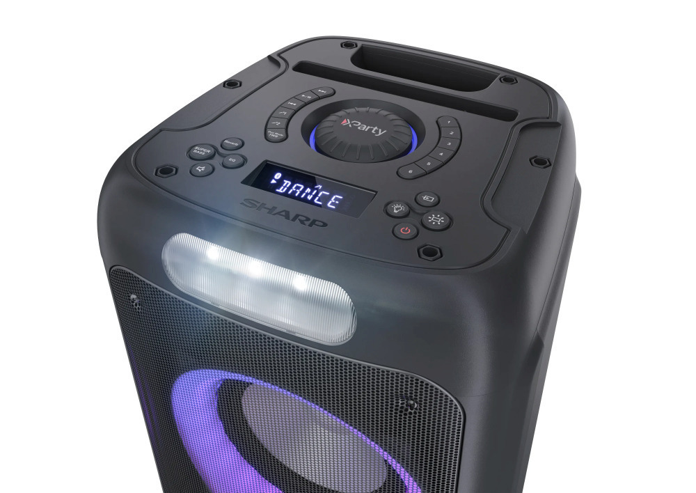 20230626170703_88b97671 Sharp Σύστημα Karaoke με Ενσύρματo Μικρόφωνo PS-949 Party Speaker σε Μαύρο Χρώμα - Image 4