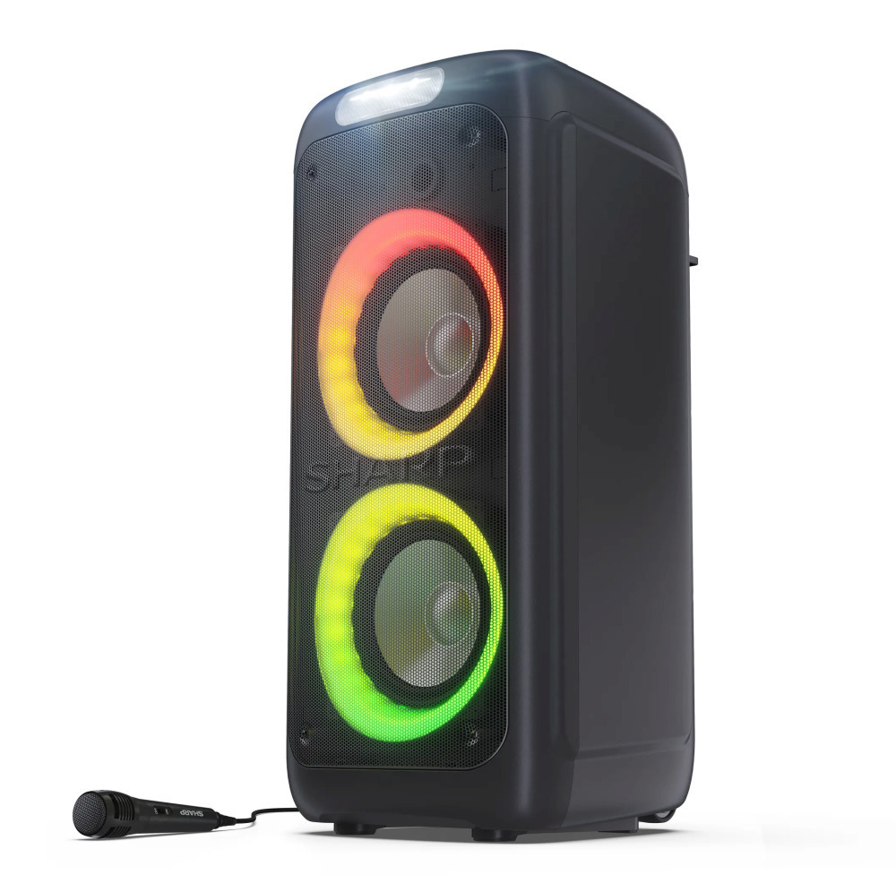 20230626170704_sharp_systima_karaoke_me_ensyrmato_mikrofono_party_speaker_se_mayro_chroma Sharp Σύστημα Karaoke με Ενσύρματo Μικρόφωνo PS-949 Party Speaker σε Μαύρο Χρώμα - Image 1