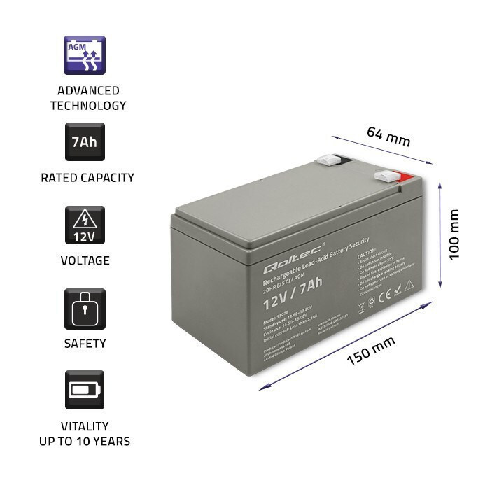 20230630170243_83afe790 Qoltec με Χωρητικότητα 7Ah και Τάση 12V 53076 1τμχ - Image 4