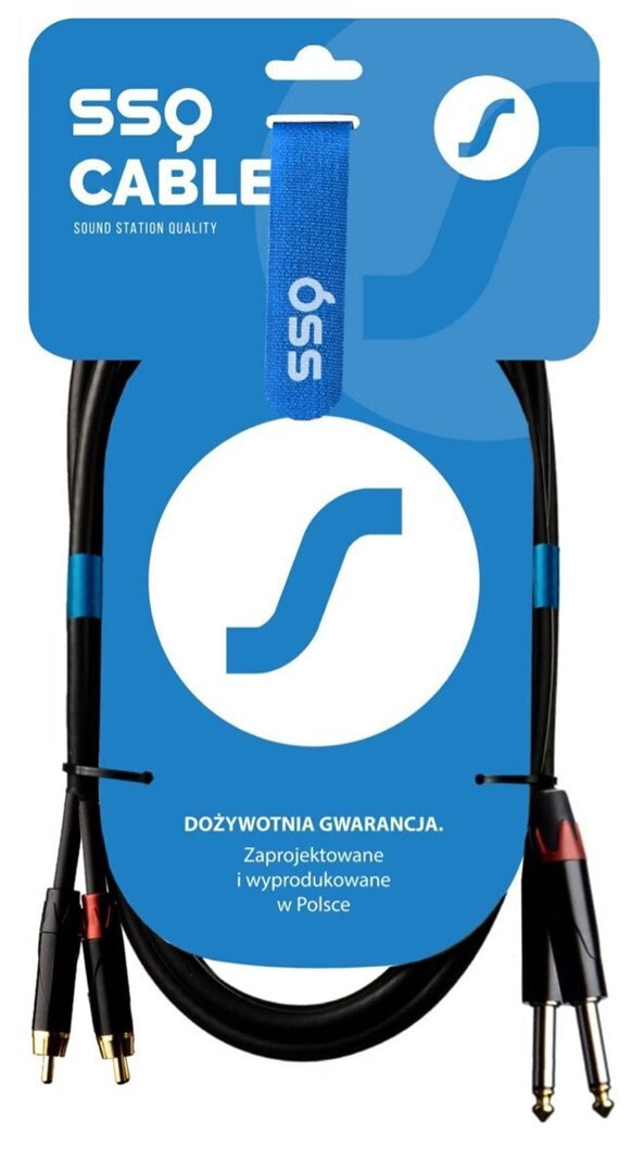 20230704160540_sound_station_quality_ssq_cable_2x_6_3mm_male_2x_rca_male_3m_ss_1430 Sound Station Quality (SSQ) Cable 2x 6.3mm male - 2x RCA male 3m (SS-1430) - Image 1