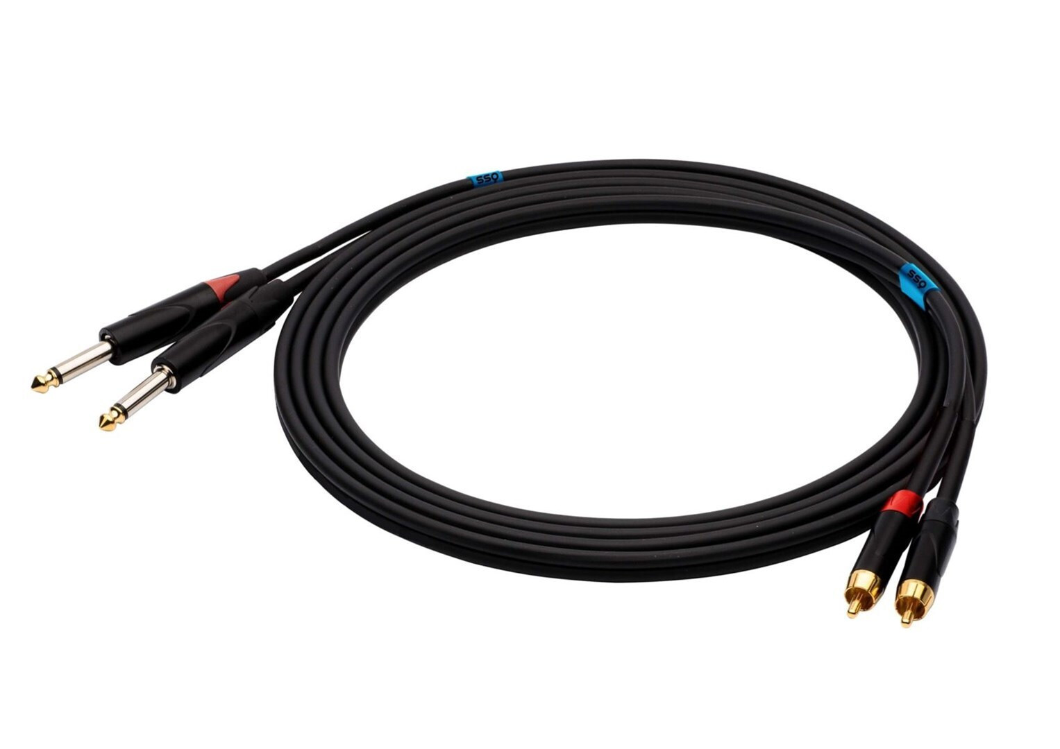 20230704160542_f29b8bcd Sound Station Quality (SSQ) Cable 2x 6.3mm male - 2x RCA male 3m (SS-1430) - Image 2