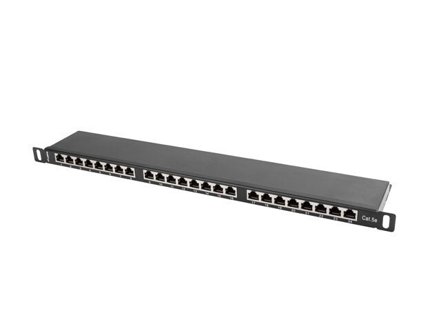 20230719102659_ca5d87fd Lanberg Patch Panel 24 Port 0.5u 19” Cat.5e Shielded Black - Image 5