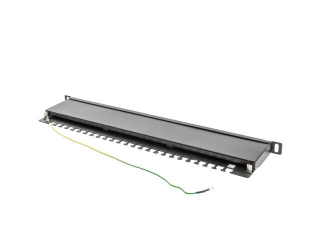 20230719102700_d9887d11 Lanberg Patch Panel 24 Port 0.5u 19” Cat.5e Shielded Black - Image 7