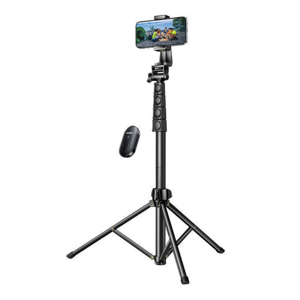 Ugreen Selfie Stick Τρίποδο Κινητού με Bluetooth Μαύρο