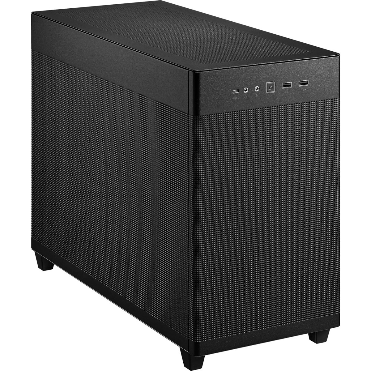 Asus Prime AP201 Gaming Micro Tower Κουτί Υπολογιστή με Πλαϊνό Παράθυρο Mesh Black Edition